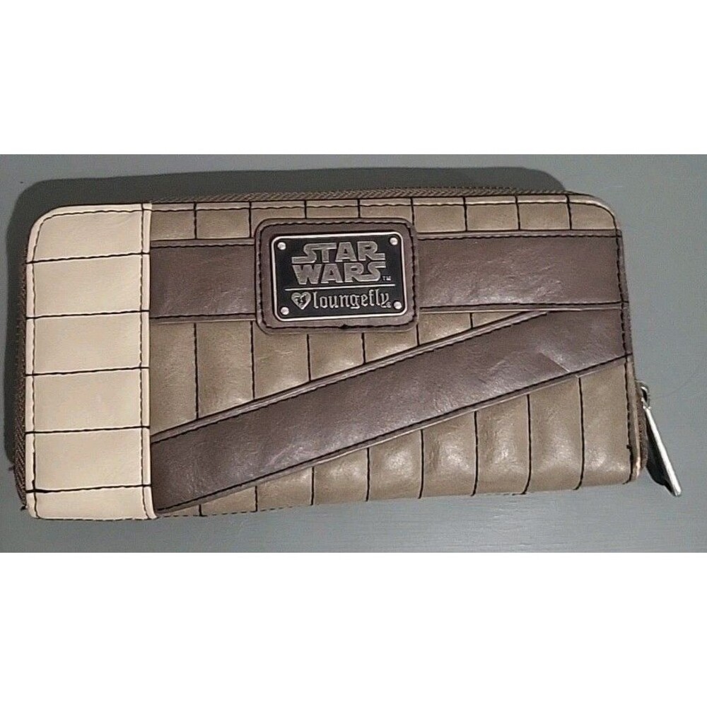 Loungefly Disney Star Wars The Last Jedi Rebel Rey Zip Around Wallet Rare